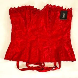 New Fredricks of Hollywood brocade corset w/ tag